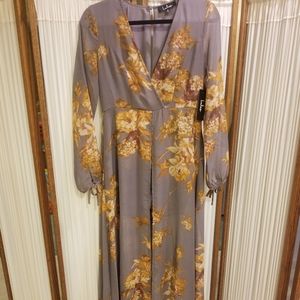 Lulu's Flowered Patterned Dress/Romper